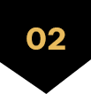 A black and gold arrow with the number 2 on it.