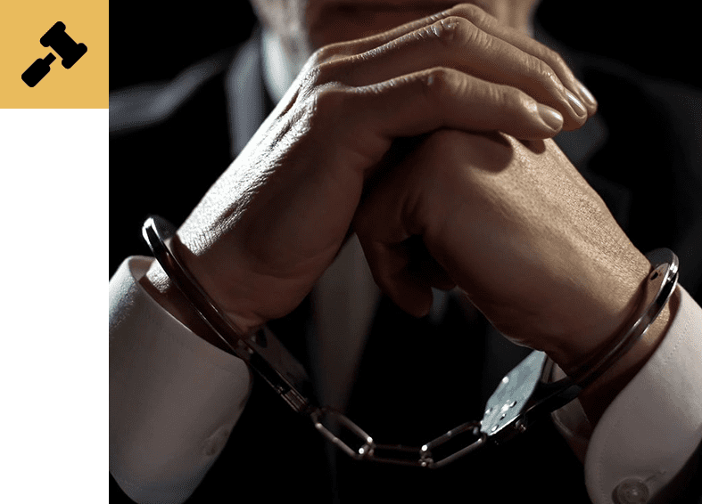 Person in handcuffs - federal criminal defense attorney services