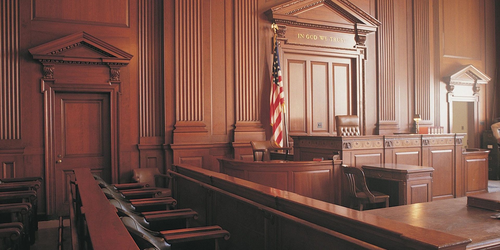Federal courtroom - government investigations and defense law firm